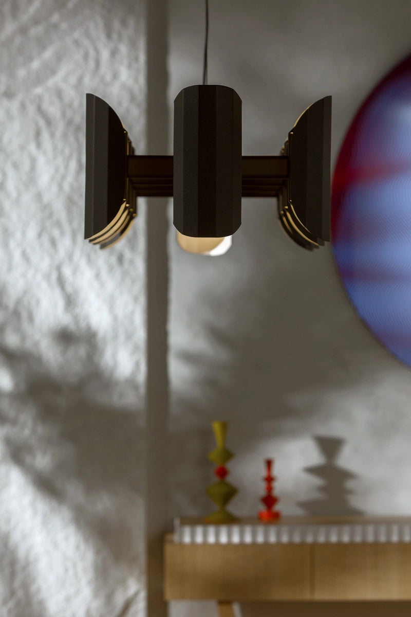 APOLIN black multi-armed pendant lamp