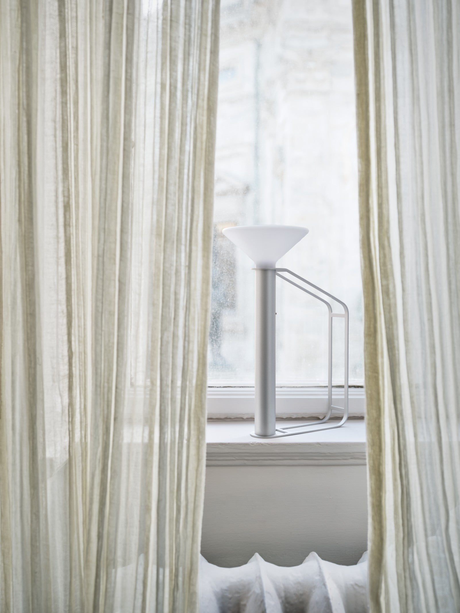 Draagbare buitenlamp PITON zilver