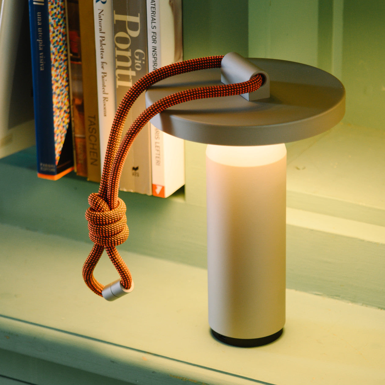 Draagbare lamp QUASAR grijs