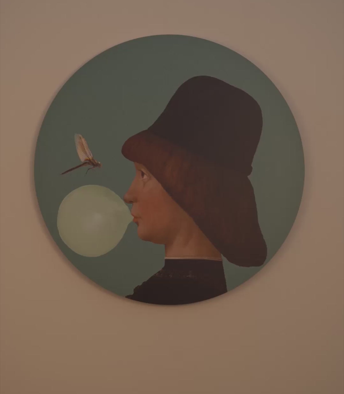 Wandleuchte DOTS LIGHTING - JUNGE UND LIBELLE grün