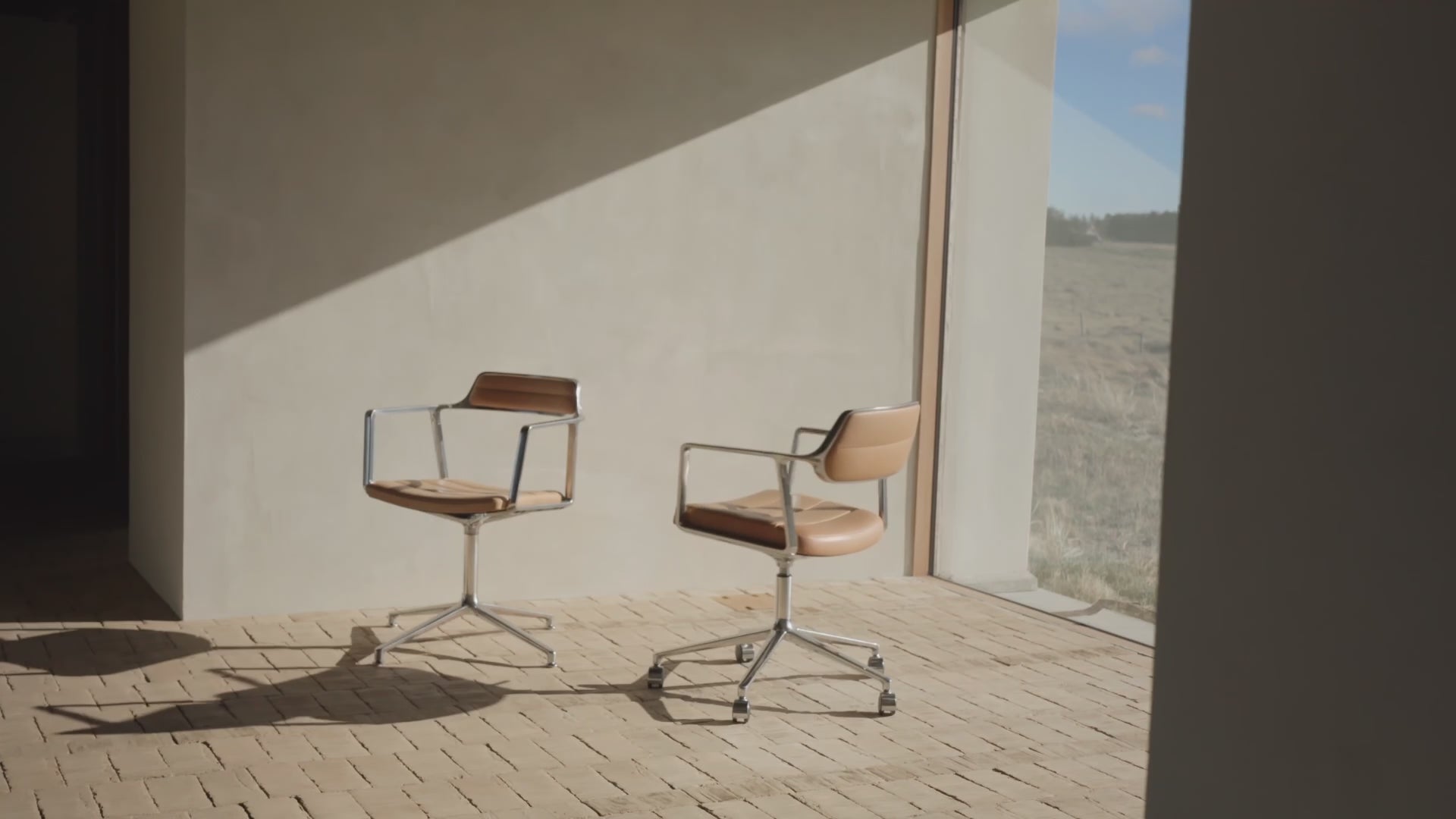 Bureau stoel 453+ lichtgrijs met metalen basis