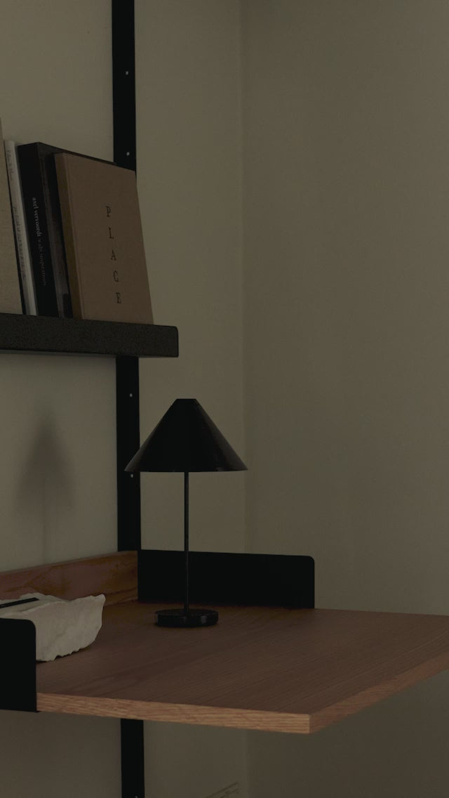 Tragbare Lampe BROLLY schwarz