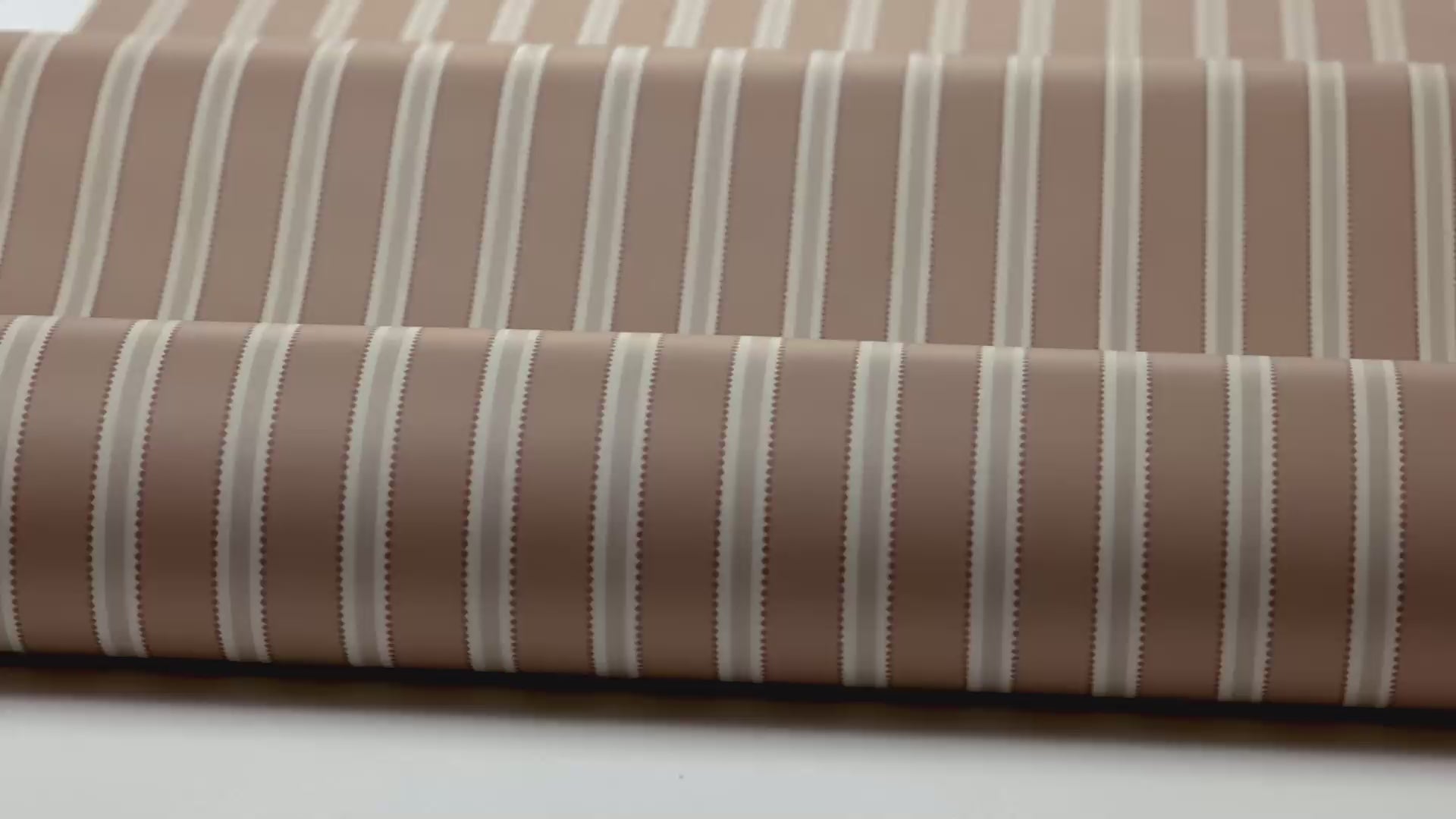 Gestreepte behang PÄRLRAND warm bruin met beige