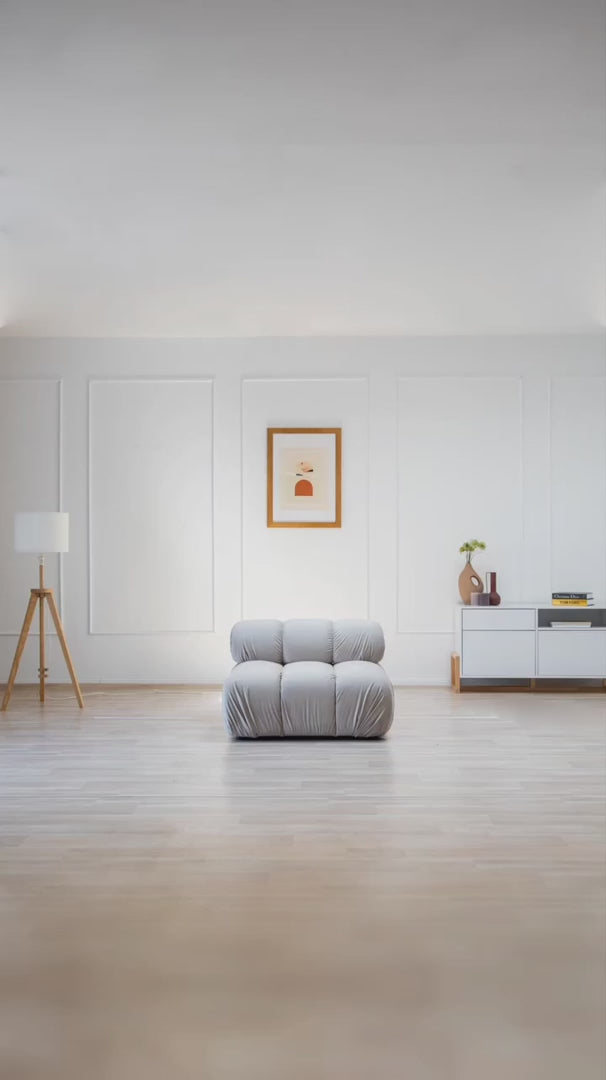 2-Personen-Samtsofa tropea dunkelgrau