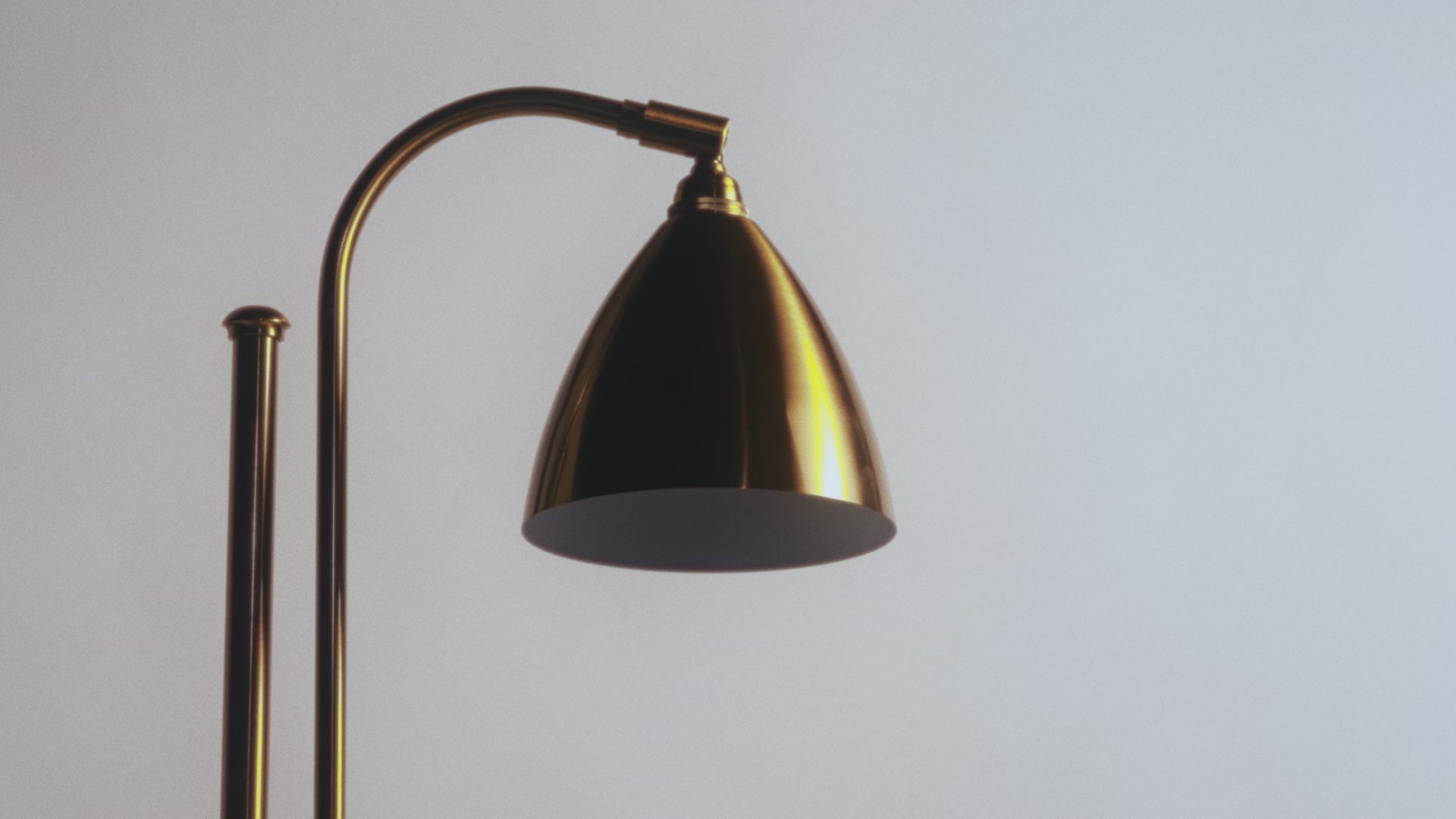 Tischlampe BESTLITE BL1 Messing mit weißem Schirm