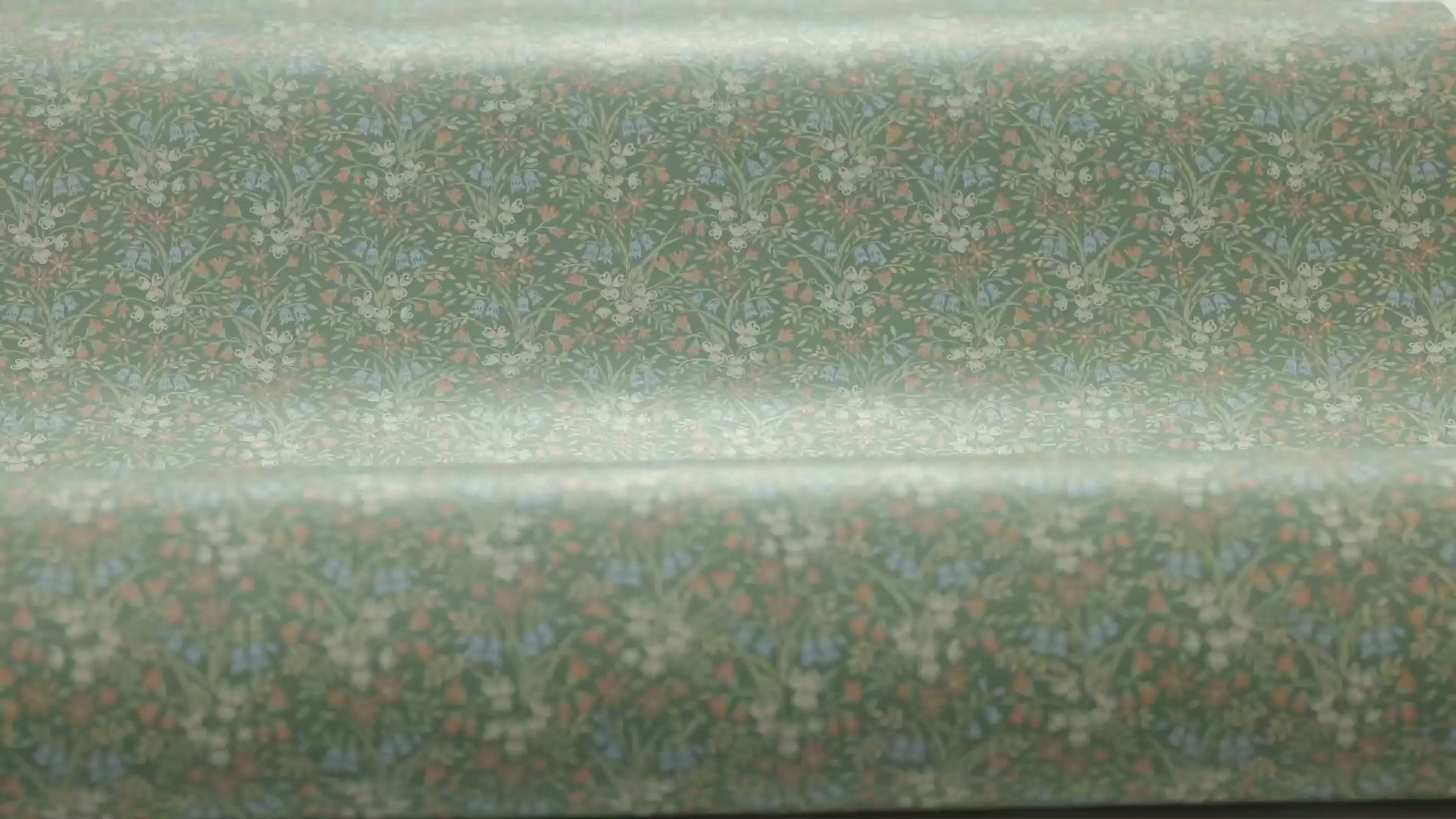 Behang met bloemenmotief BELLA groen