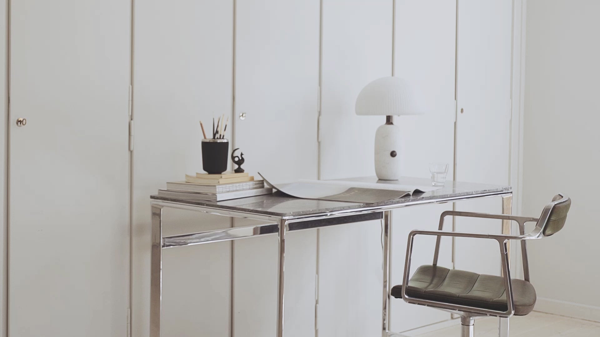 STUDIO desk with marble top [Antonina] [Amelia spr]