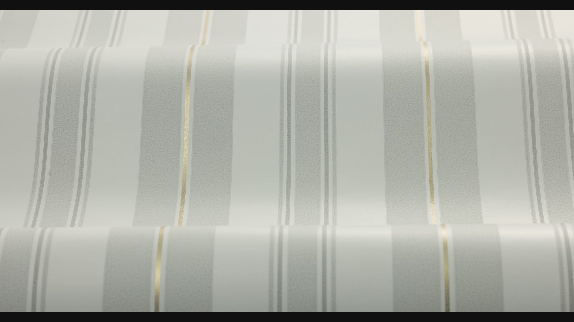 GUSTAF Gray and White Striped Wallpaper