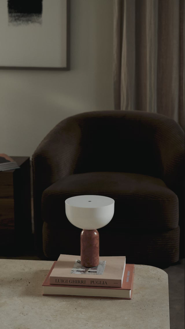 Tragbare Lampe KIZU Ziegel Marmor