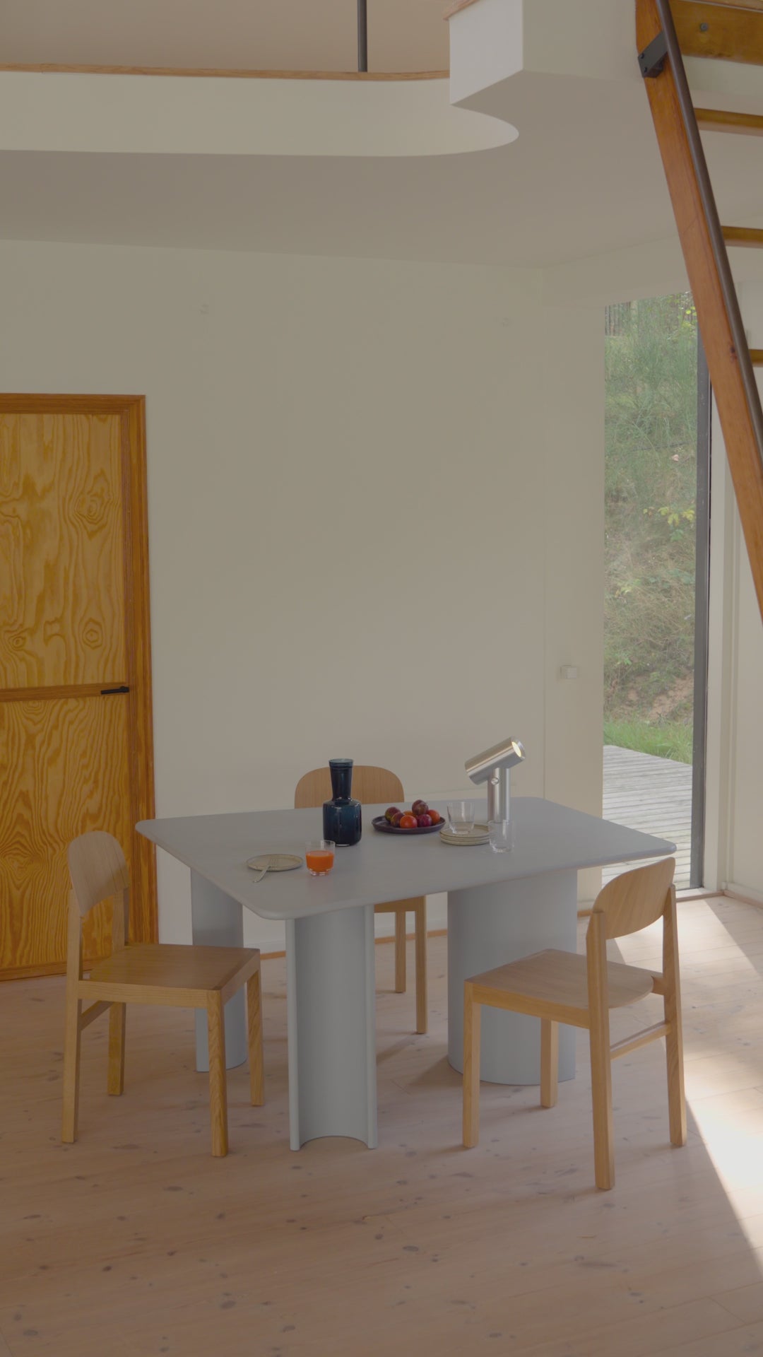 WORKSHOP Chair in Veneer and Oak Wood