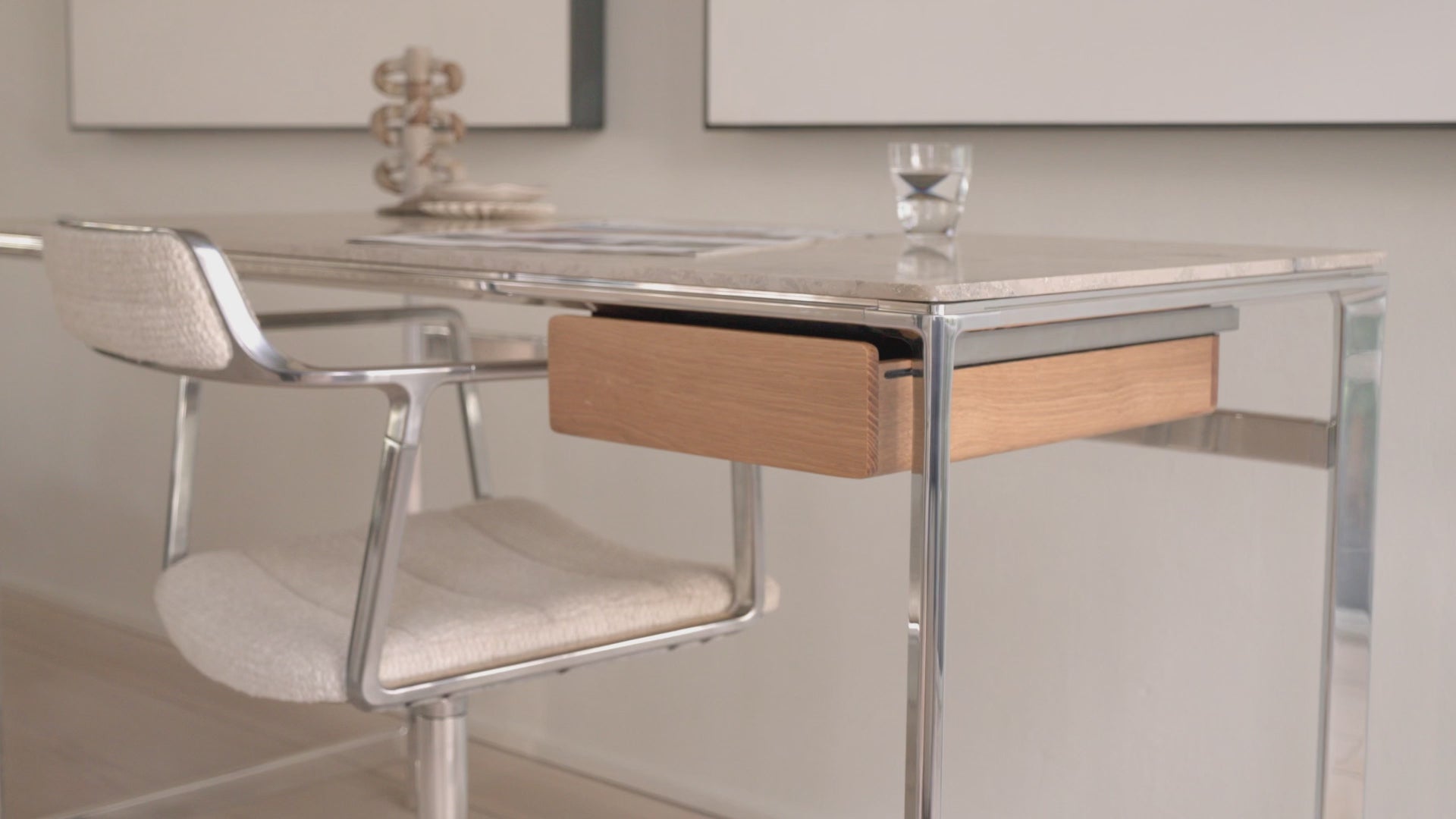 STUDIO desk with marble top [Antonina] [Amelia spr]