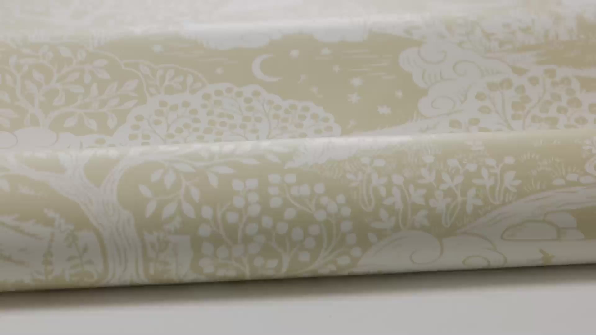 Children's wallpaper with a landscape SOLANGEN beige with white