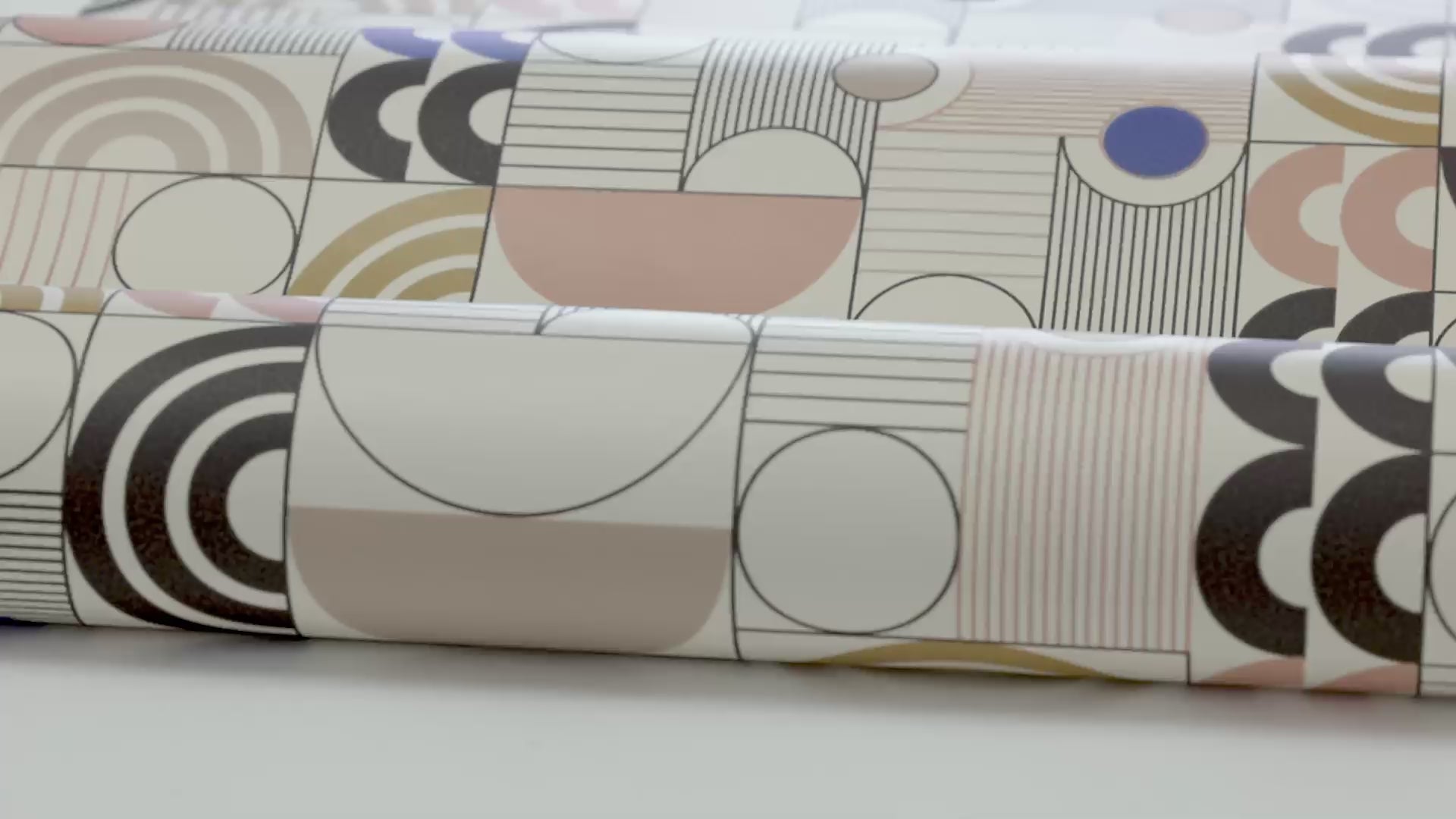 Vliesbehang met geometrisch patroon COSMOPOLITAN beige