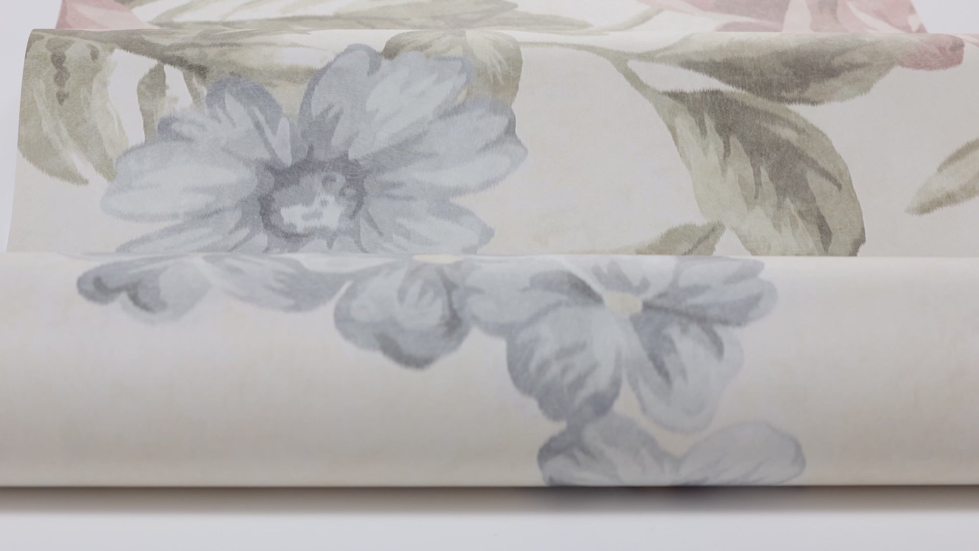 Wandbild mit floralem Motiv FLOWER GARDEN in Creme mit Rosa