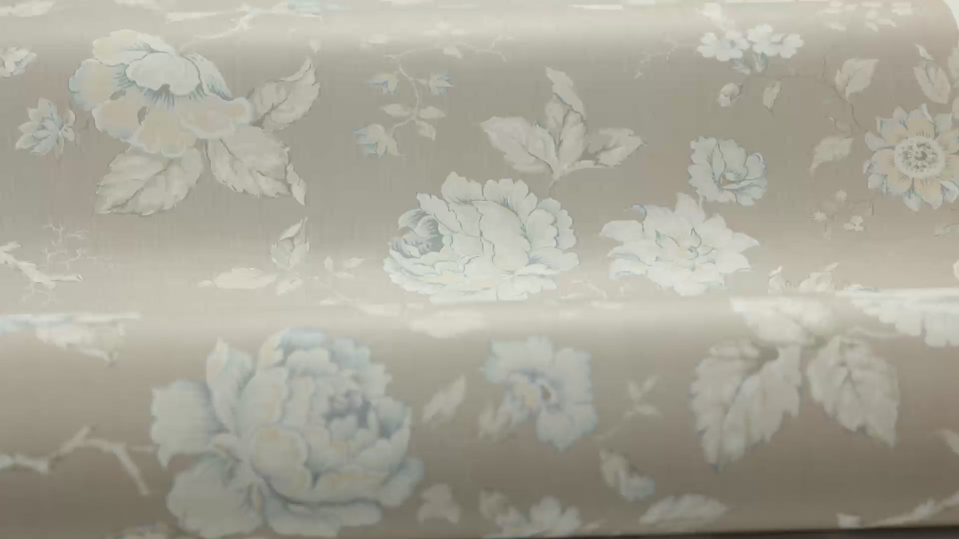 Tapete mit Pflanzenmotiv ROSENTRAD hellbraun