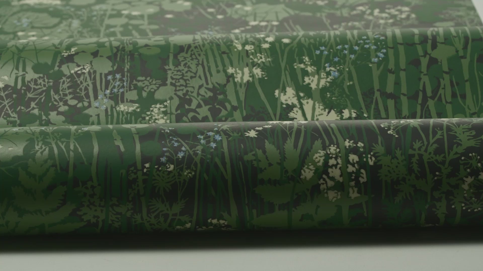 Green Leaf Pattern Wallpaper DIKESREN