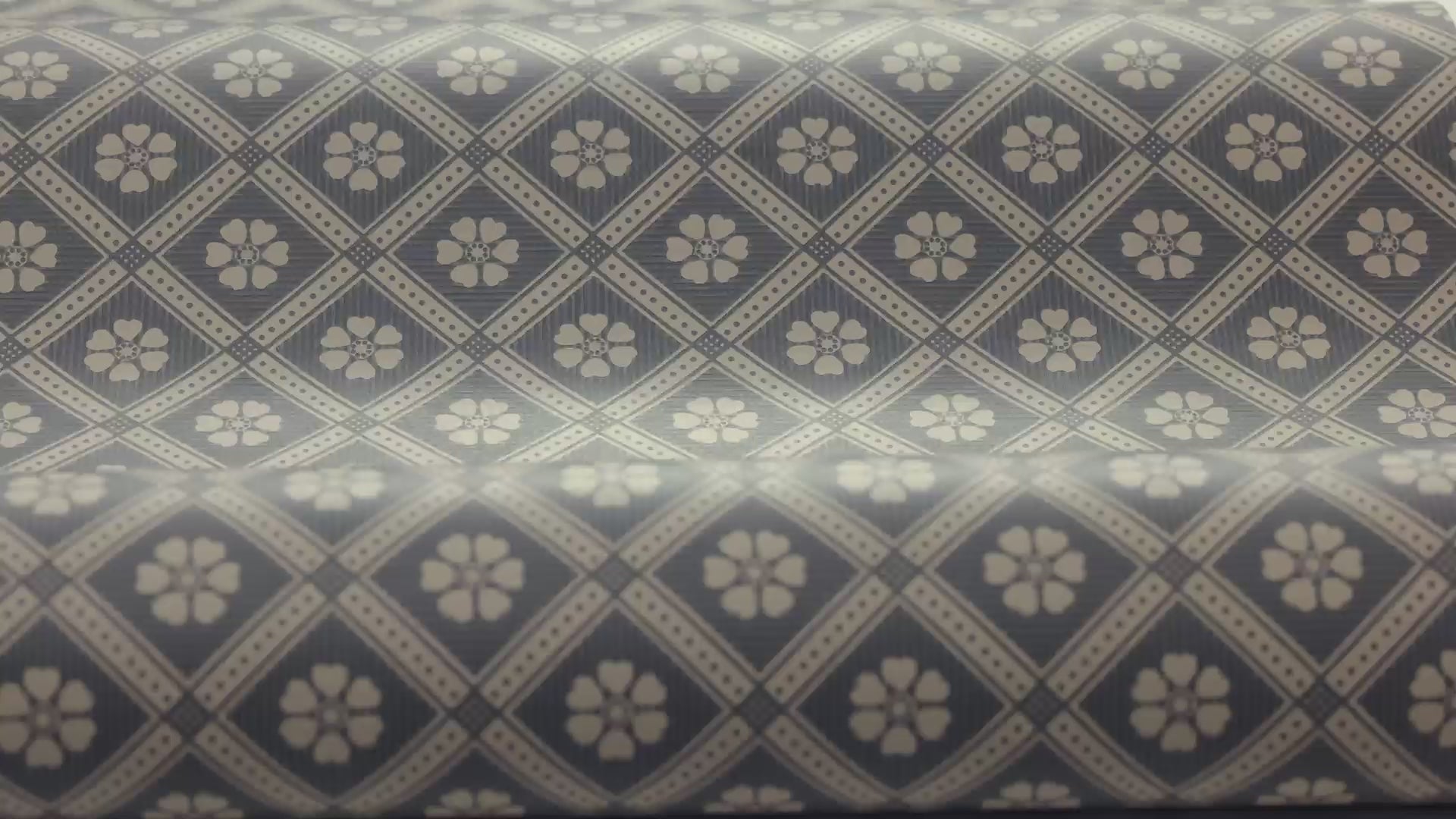 LOVE geometric pattern wallpaper brown