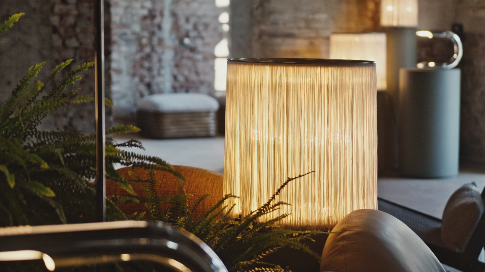 Table lamp MODEL 597 polished aluminum