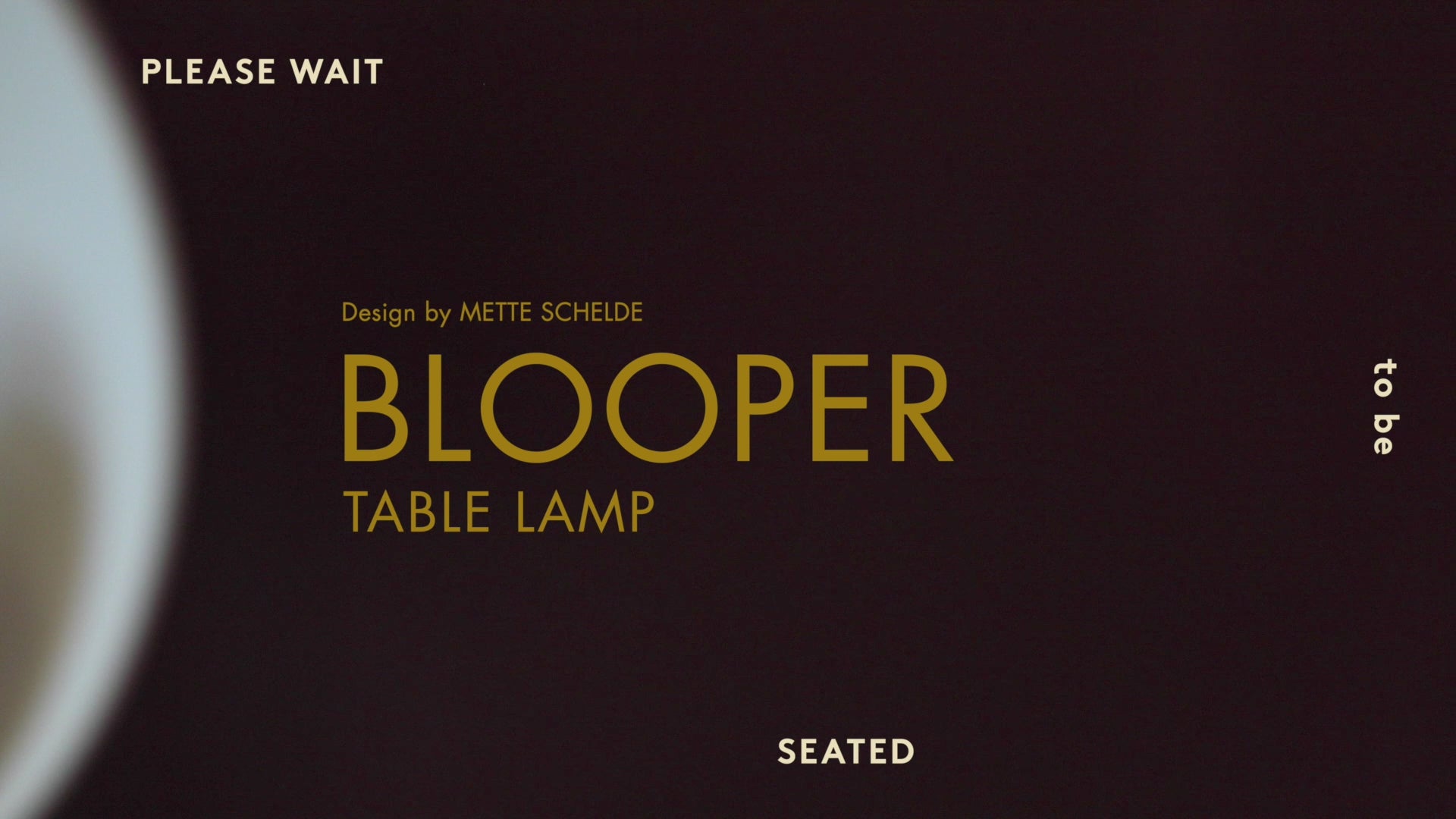 Tischlampe BLOOPER blau mit lila