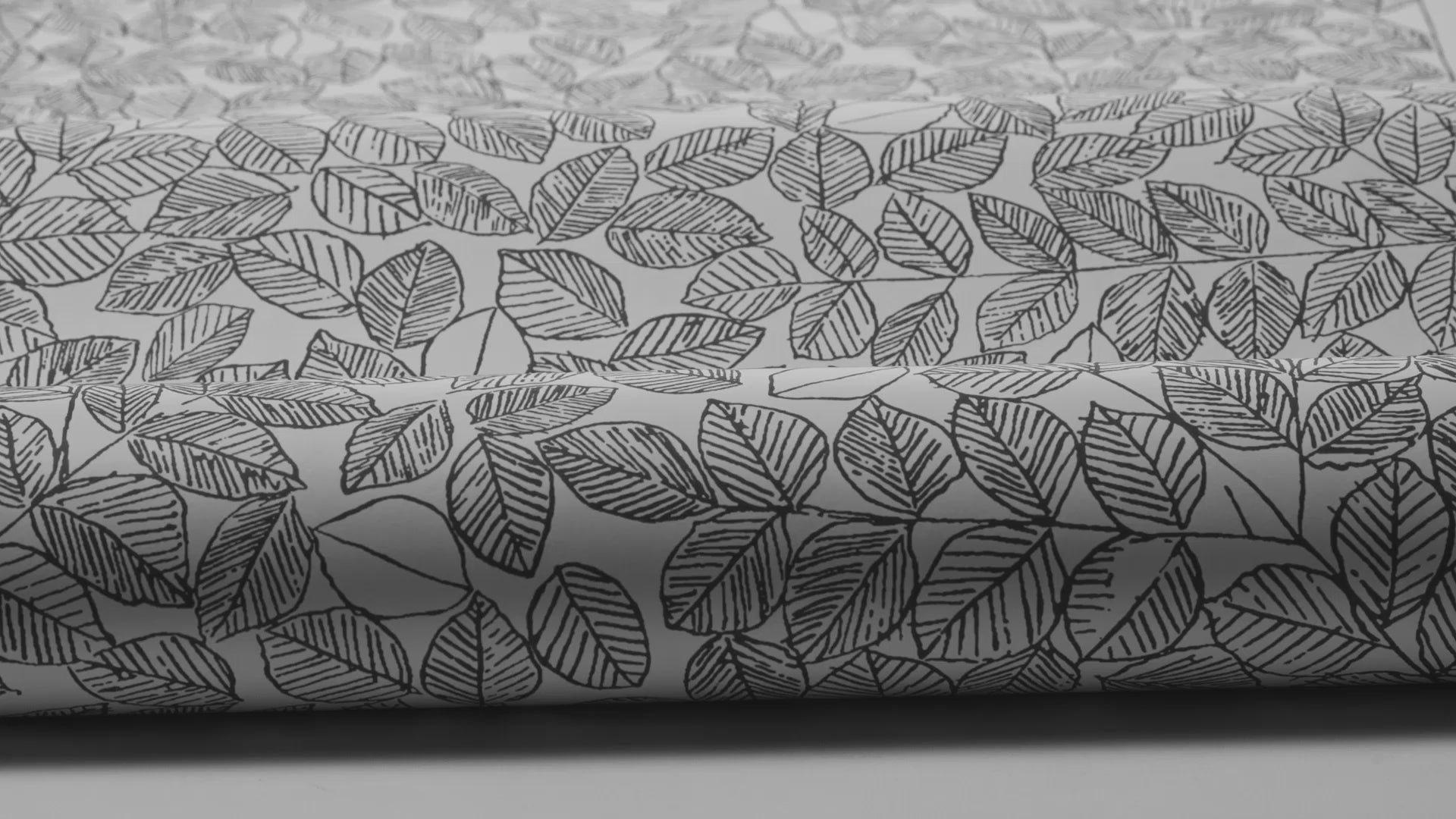 Behang met plantmotief bladeren ROMANS grijs