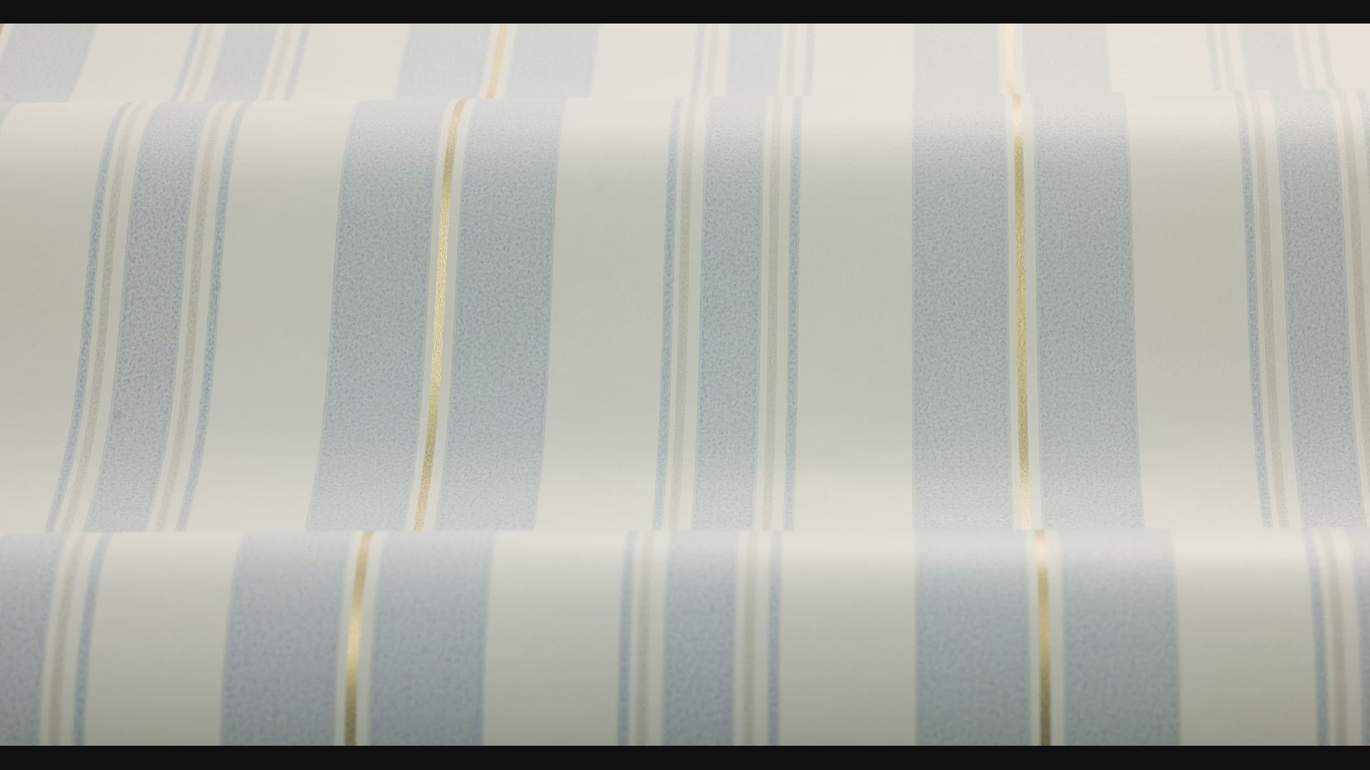 GUSTAF Blue and White Striped Wallpaper