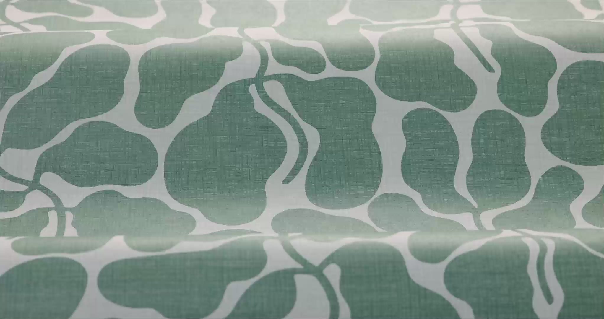 Vlies-Tapete mit pflanzlichem Muster MY SECRET GARDEN grün mit weiß