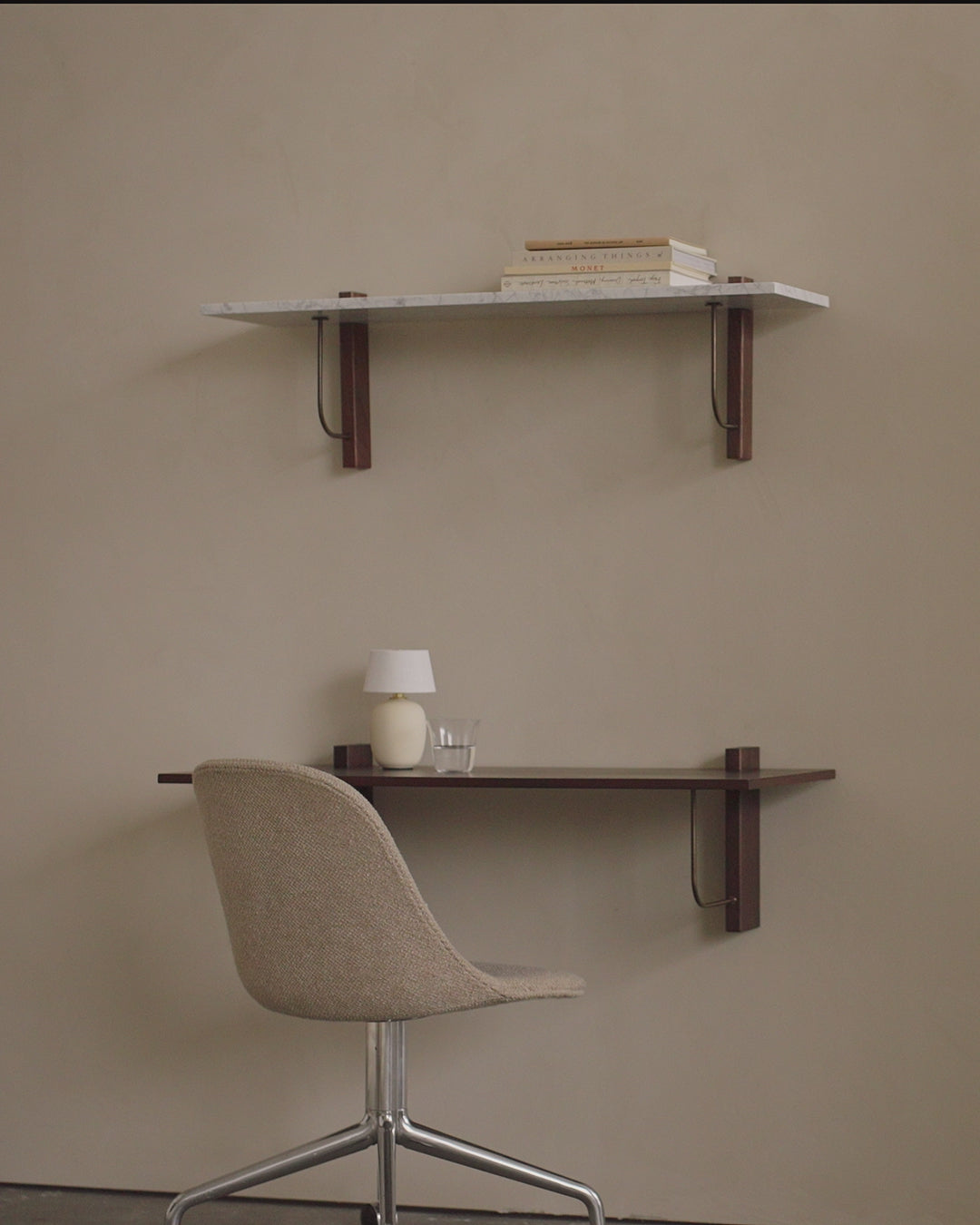 CORBEL desk dark oak veneer