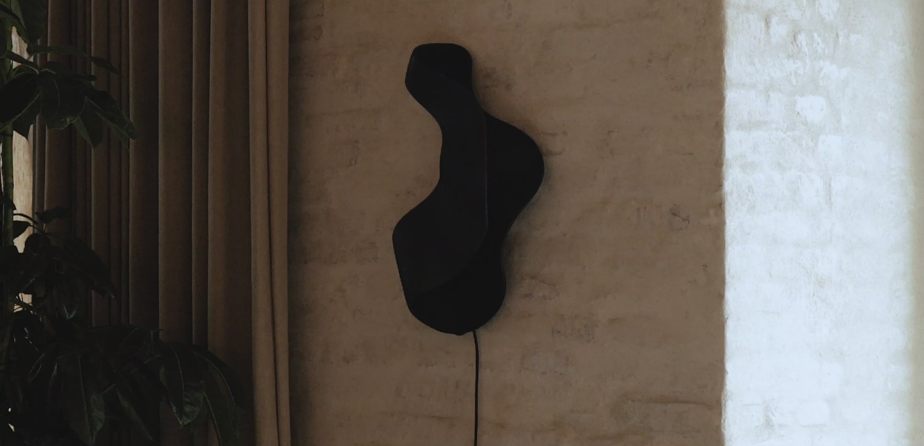 Wandlamp OYSTER zwart