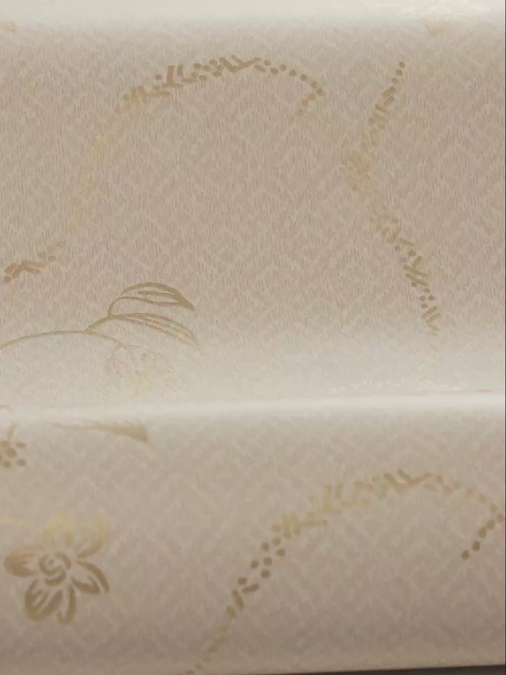 Beige wandtapijt met plantenmotief ELSIE met goud