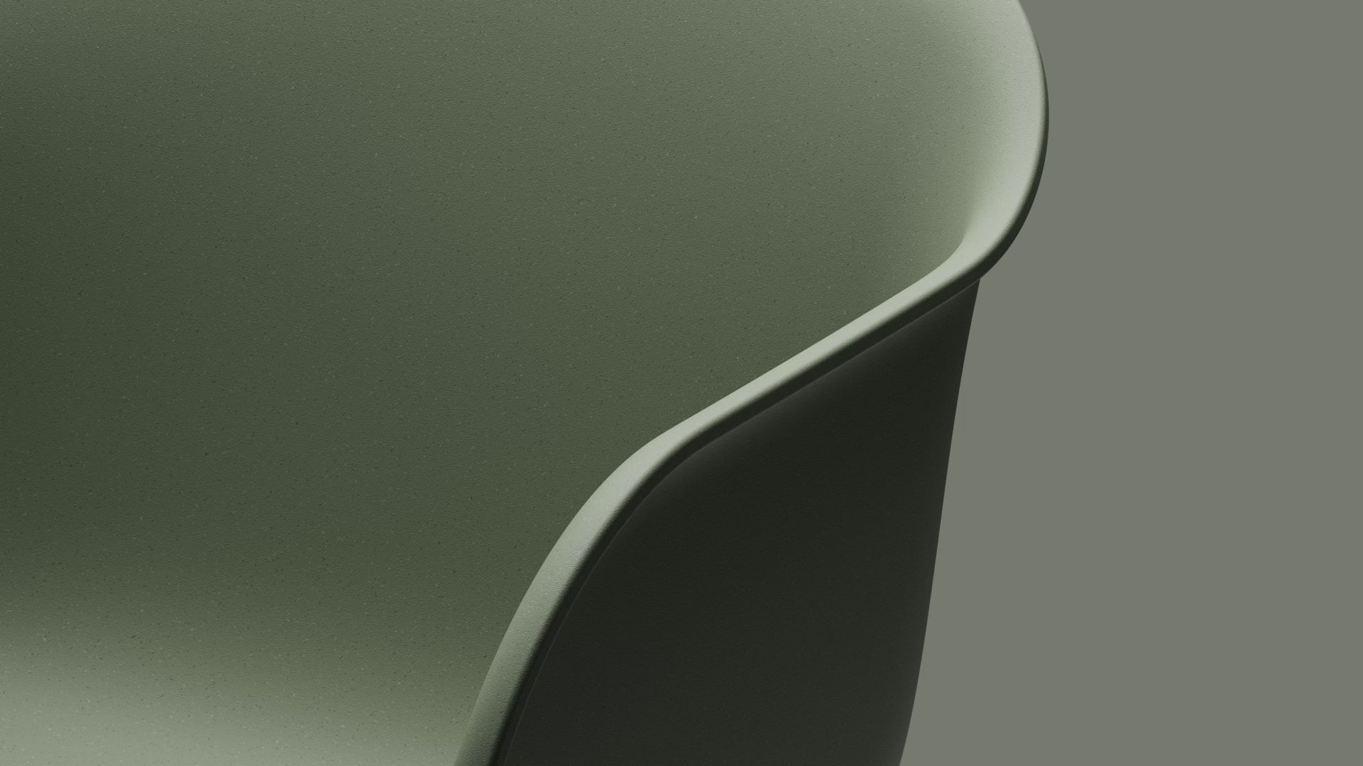 FIBER Gray Swivel Chair with Armrests