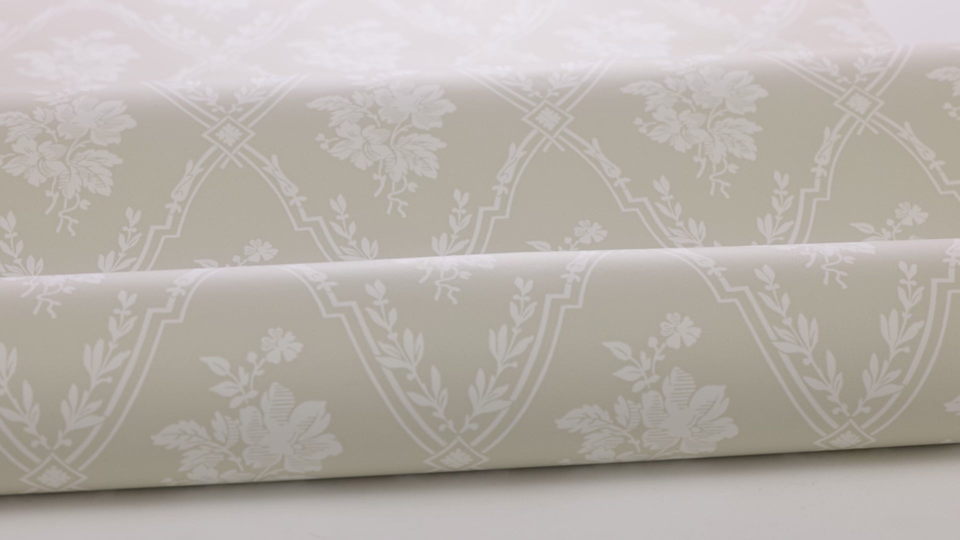 Vliesbehang met plantaal patroon VÄSTIGÅRN beige