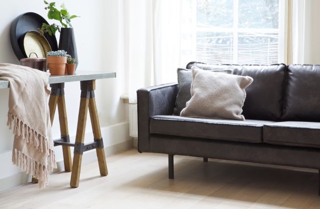 Sofa 3-zits van kunstleer RODEO zwart