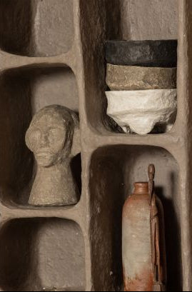 Półka CLAY szary papier mâché