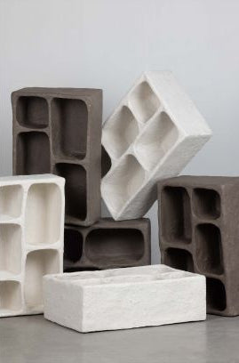 Półka CLAY szary papier mâché