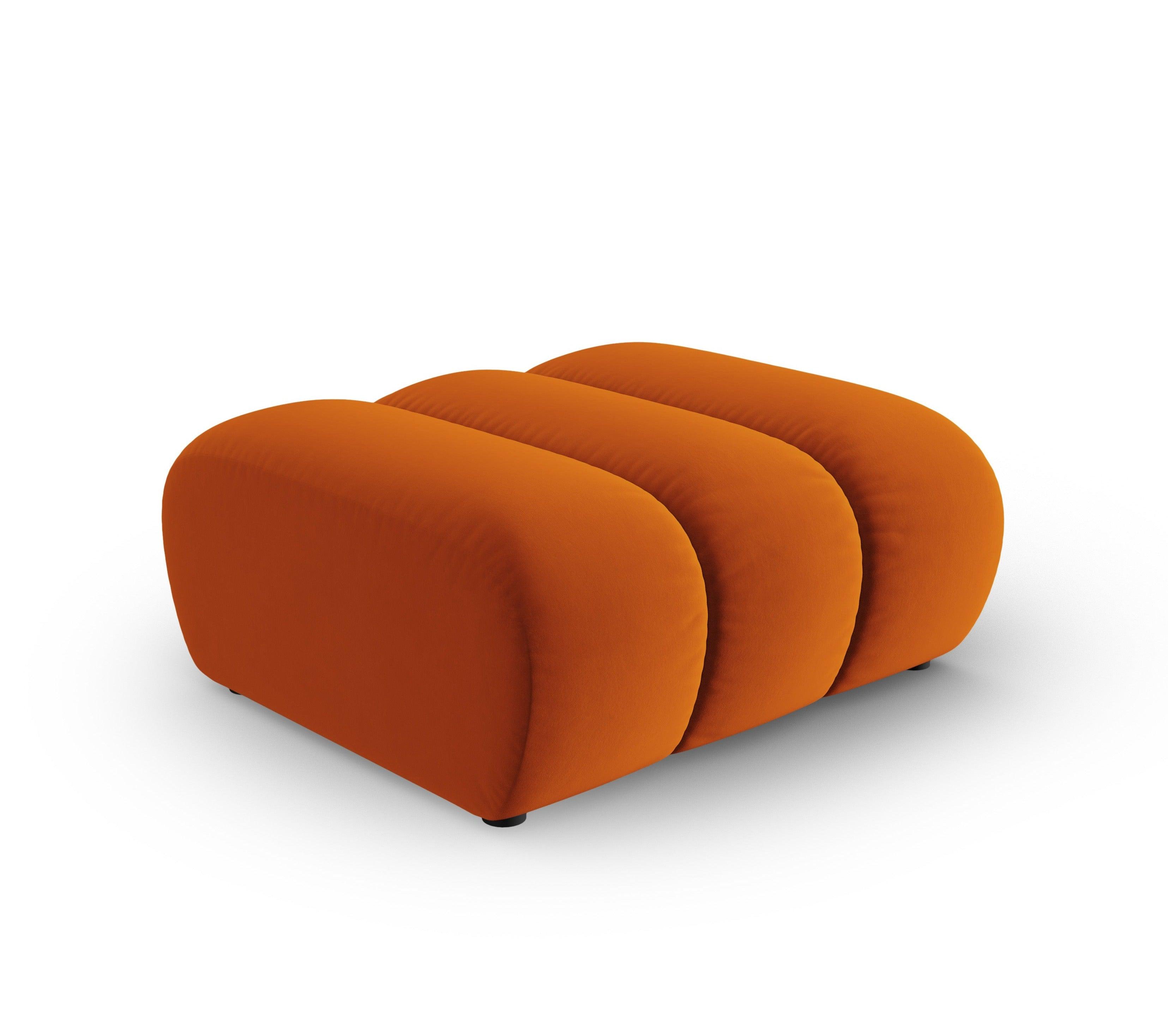 Puf aksamitny SKYLER ceglany Interieurs 86    Eye on Design