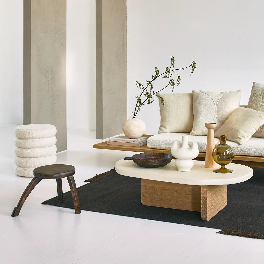 Puf ANDRIA kremowy Urban Nature Culture    Eye on Design