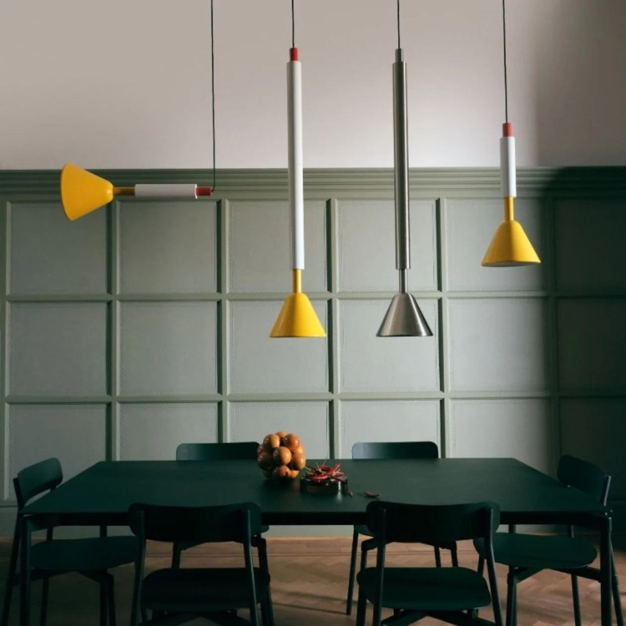Hanglamp PYL gepolijst staal