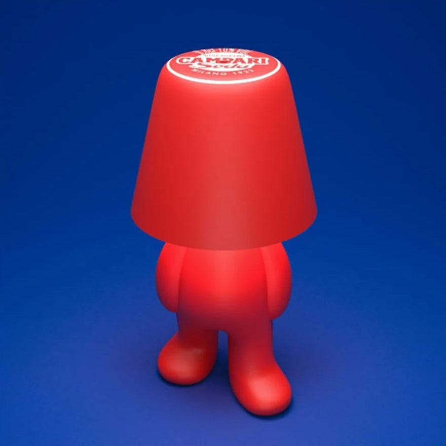 Tragbare Lampe SWEET BROTHERS TOM - CAMPARI rot