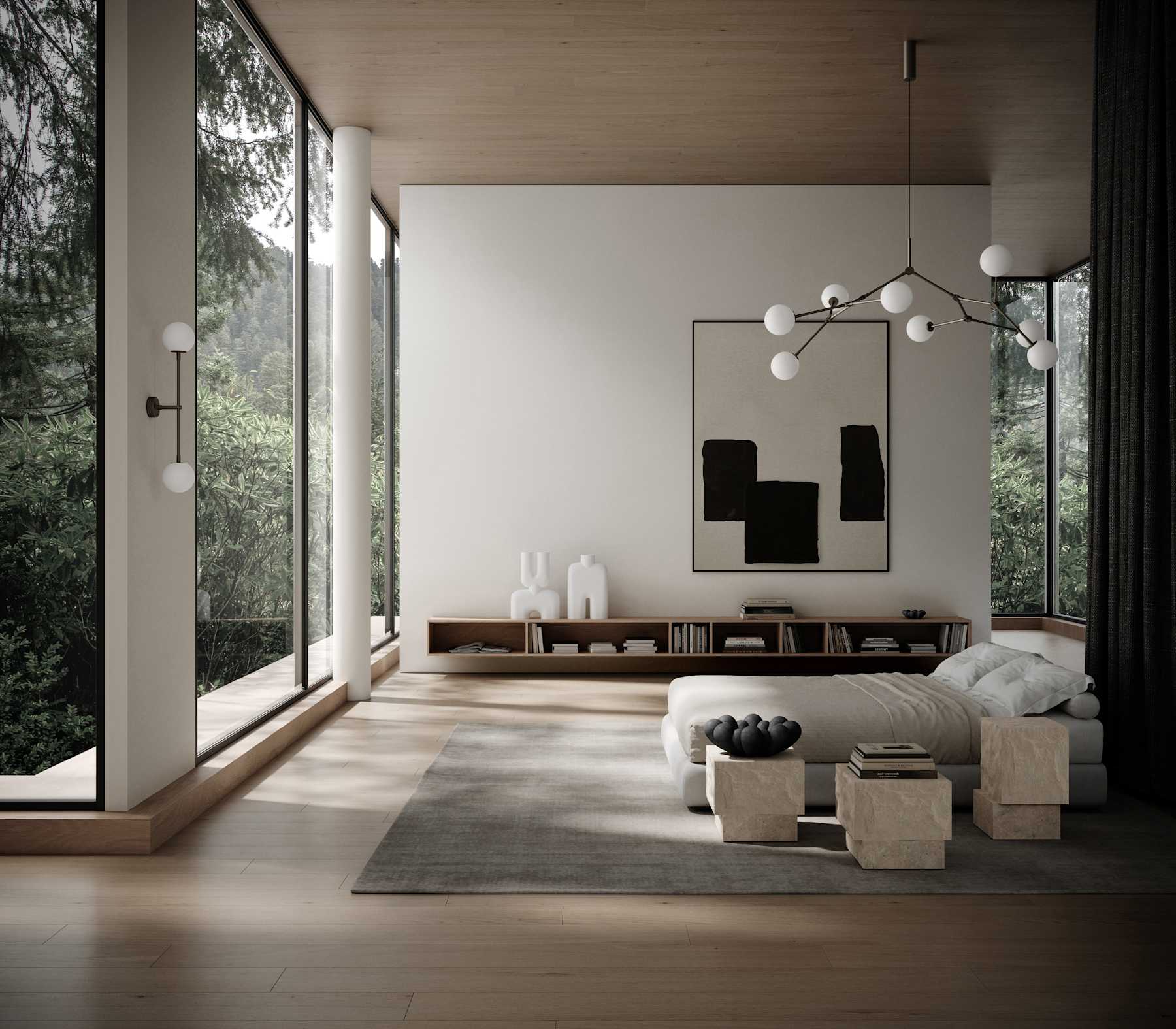 Salontafel TEMPLE kalksteen