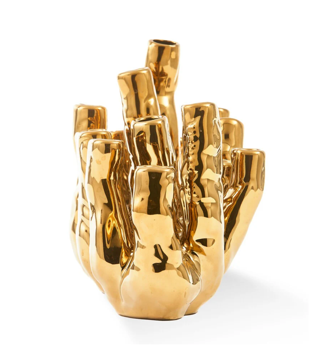 Vaas KORAALRIJF goudkleurig