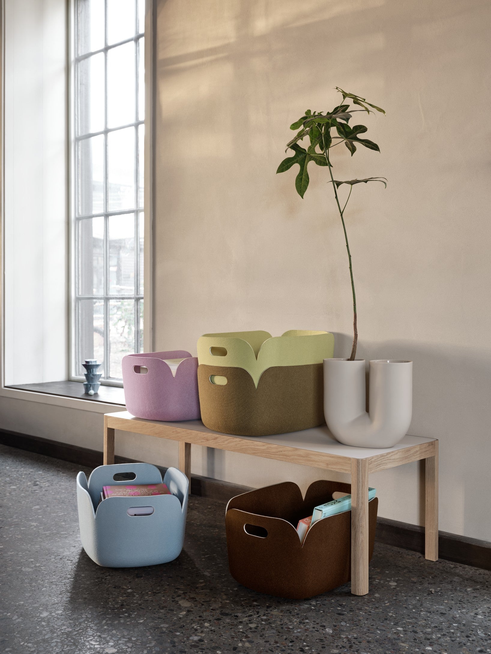 Vase KINK sandfarben