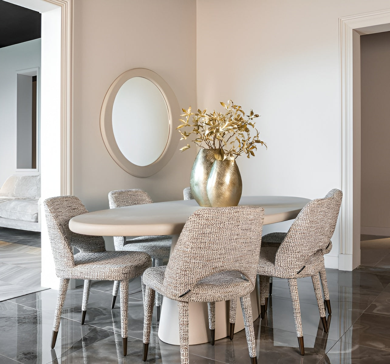 CLAYTON Beige Mirror