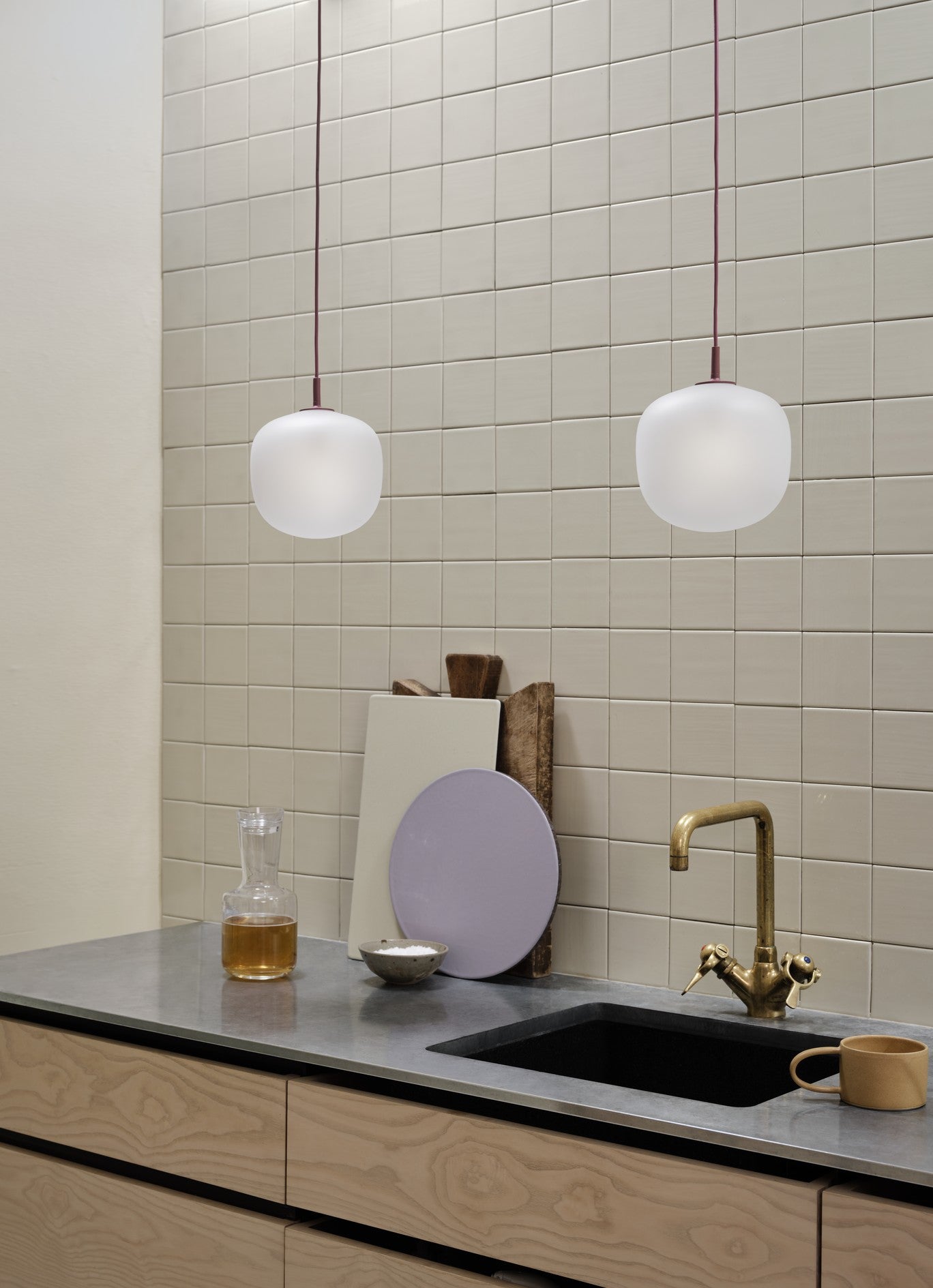 Lampa wisząca RIME bordowy