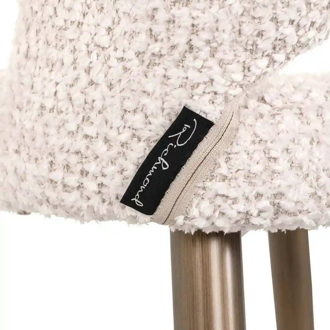 DELPHINE cream bar stool