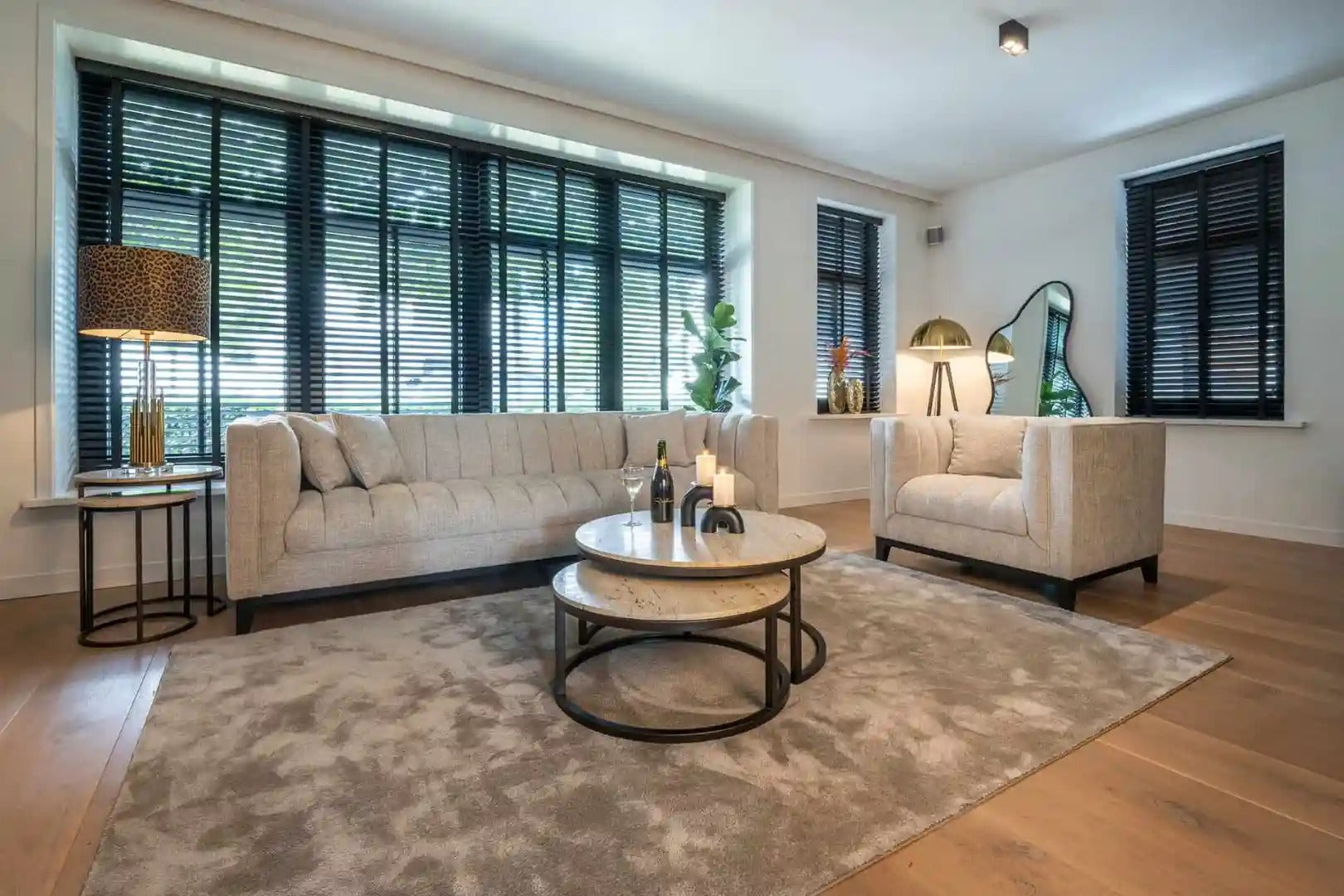 Set van AVALON salontafels bruin