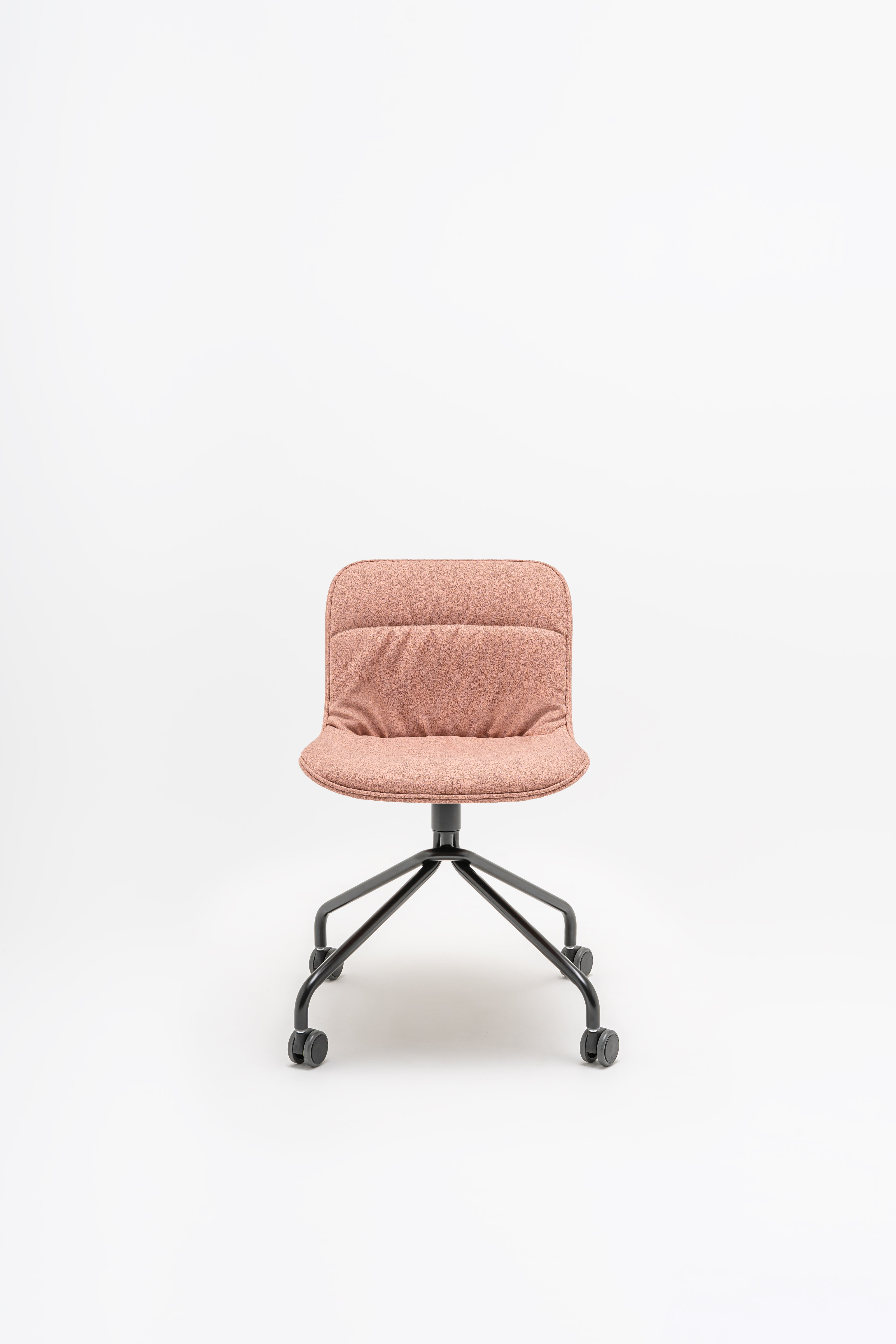 Swivel chair Baltic 2 soft duo metal base with wheels for a hard surface