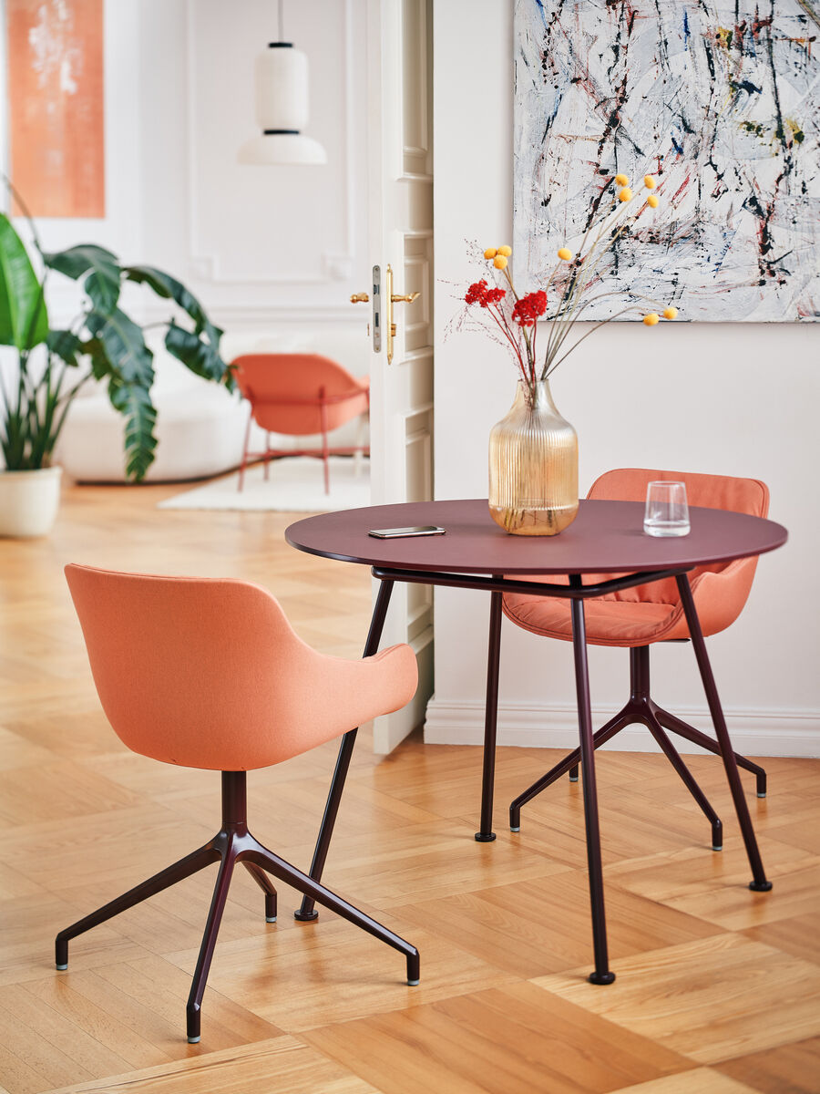 Krzesło obrotowe BALTIC SOFT DUO z aluminiową podstawą - kolor do wyboru [Milena] MDD    Eye on Design