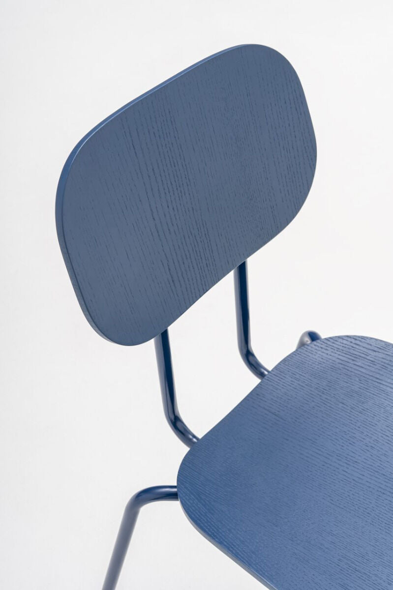 Krzesło NEW SCHOOL podstawa czworonożna ciemny zielony [Milena] MDD    Eye on Design