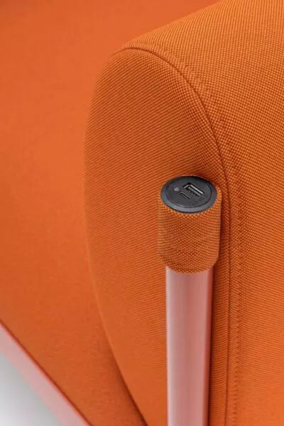 3-Sitzer-Sofa niedrig gepolsterte Stelzen