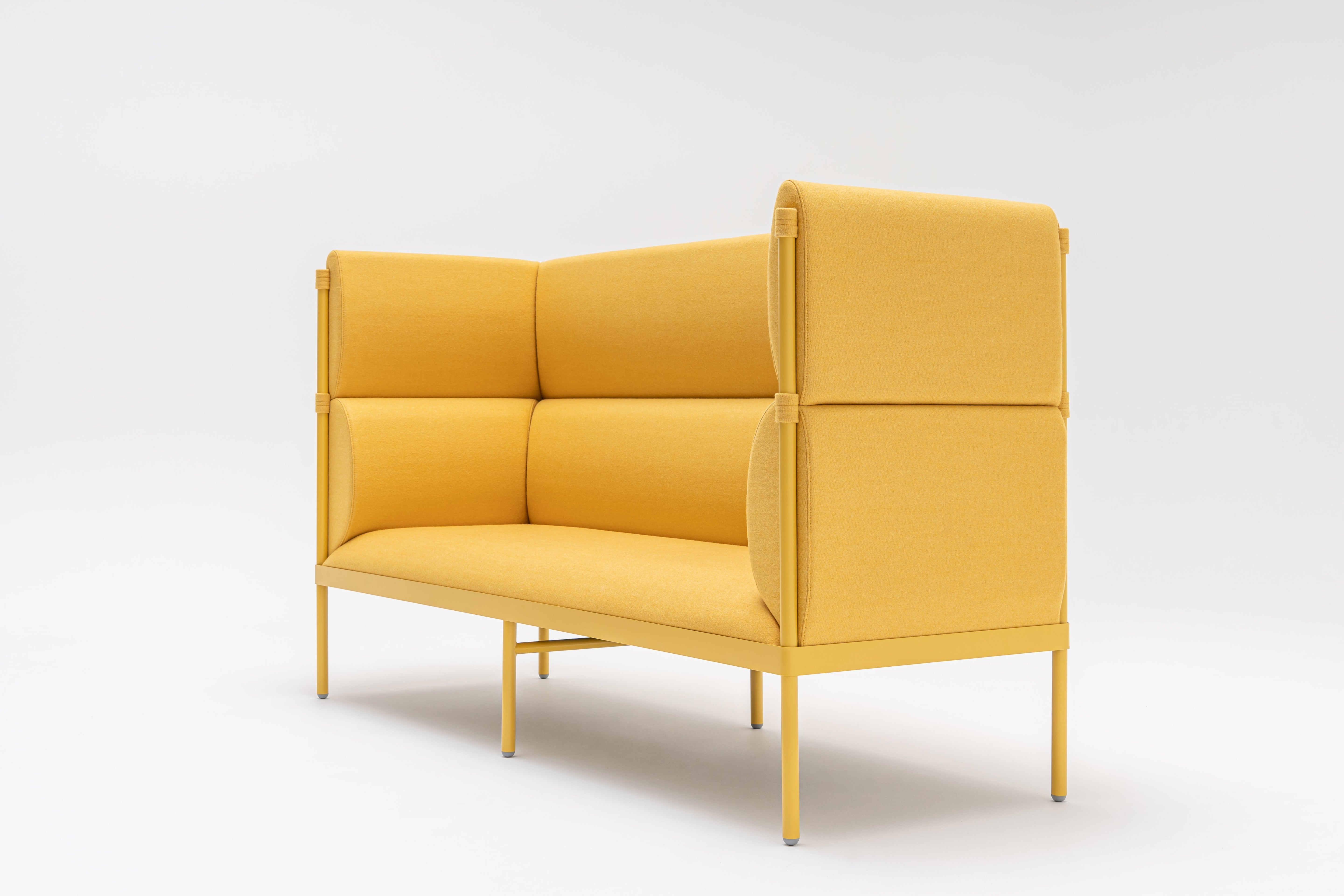 Bank 3-zits hoog STILT gestoffeerd